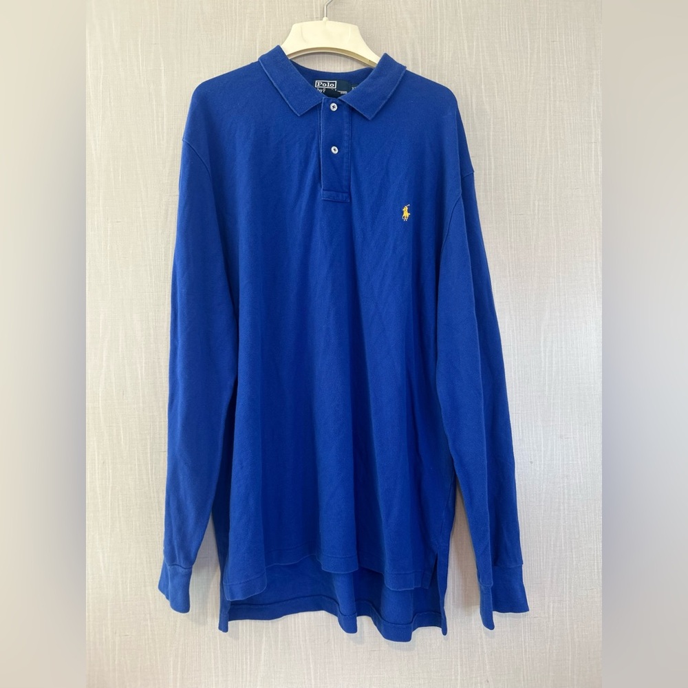 Polo by Ralph Lauren Men's Blue Long Sleeve Shirt
